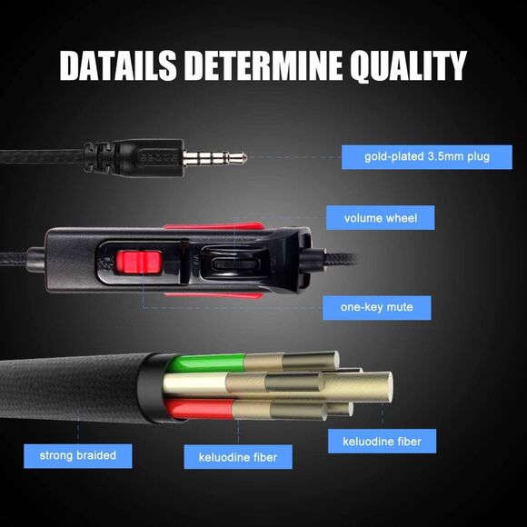 NIB- Letton L3 Gaming Headset Black/Red Multimedia Stereo Headphones - Picture 4 of 11